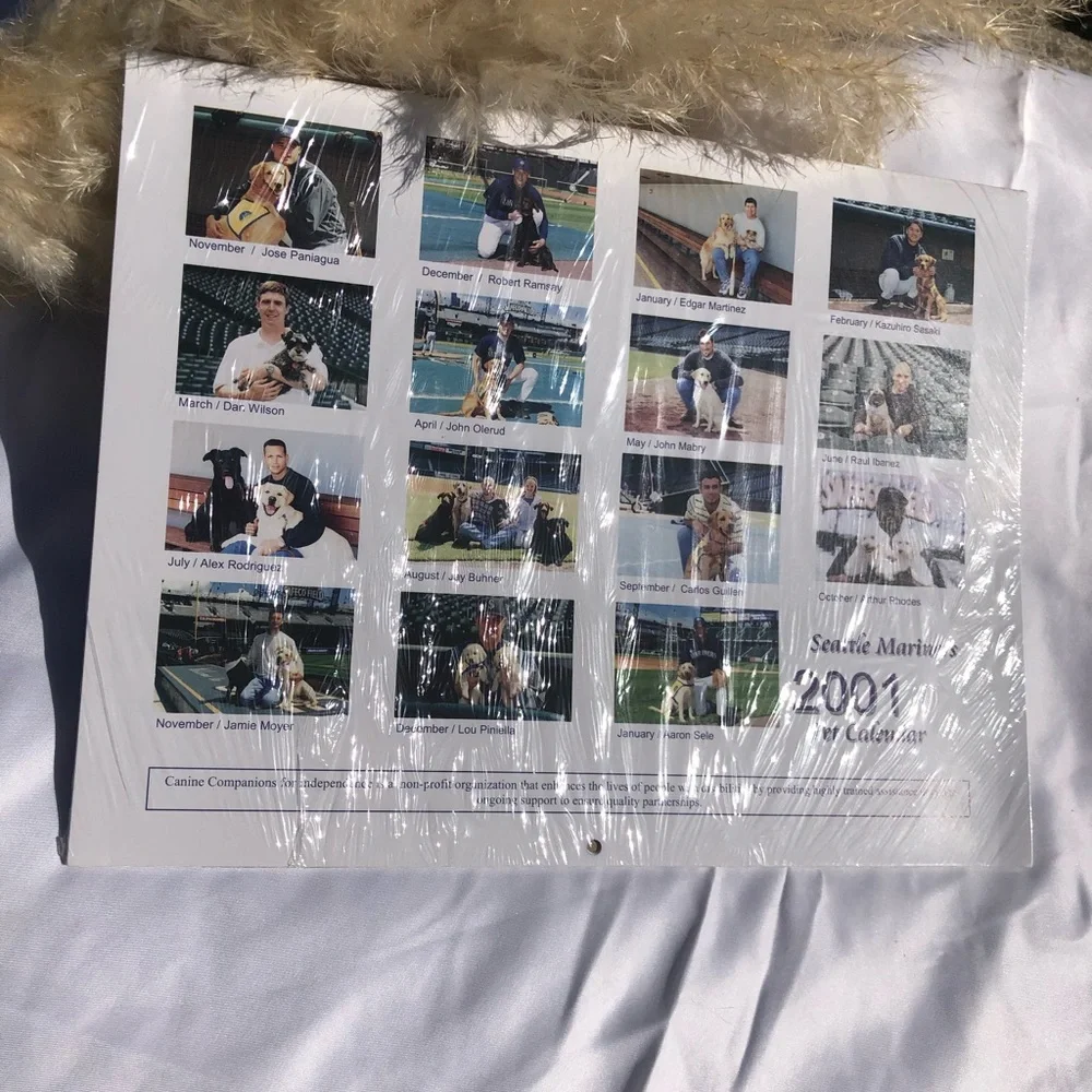 🆕 2001 Seattle Mariners Calendar w/HOF EDGAR MARTINEZ +more
